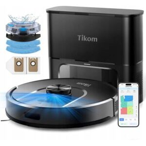 16225848_0_f Robot sprzątający AECO Tikom L8000 Plus Robot Odkurzający 6000Pa Stacja Odsysająca LiDAR Mop