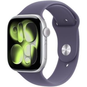 16225886_3_f Smartwatch Apple Watch 11 GPS 46mm Silver Alu Sport Band M/L Fioletowy (MEVA4LW/A)