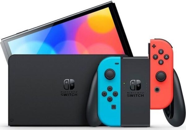 5949105_1_f Nintendo Switch OLED Red & Blue (NSH007)