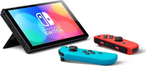 5949105_2_f Nintendo Switch OLED Red & Blue (NSH007)