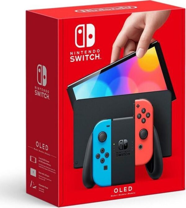 5949105_5_f Nintendo Switch OLED Red & Blue (NSH007)
