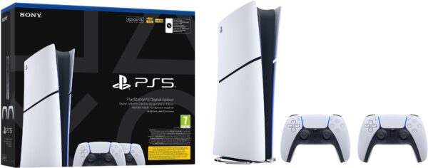 600011378_0_f Sony PlayStation 5 D Chassis Digital + 2 pady DualSense (CFI-2116)