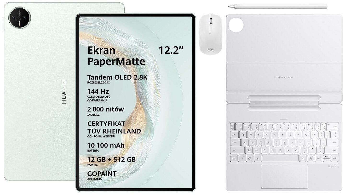 600013191_2_f Tablet Huawei MatePad Pro 12.2" 512 GB Zielony (Morandi-W09DK)
