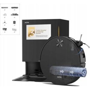 600013553_0_f Robot sprzątający Mova MOVA S70 Roller | Robot Vacuum Cleaner | Wet&Dry | 5200 mAh | Dust capacity 3.2 L | 28000 Pa | Czarny