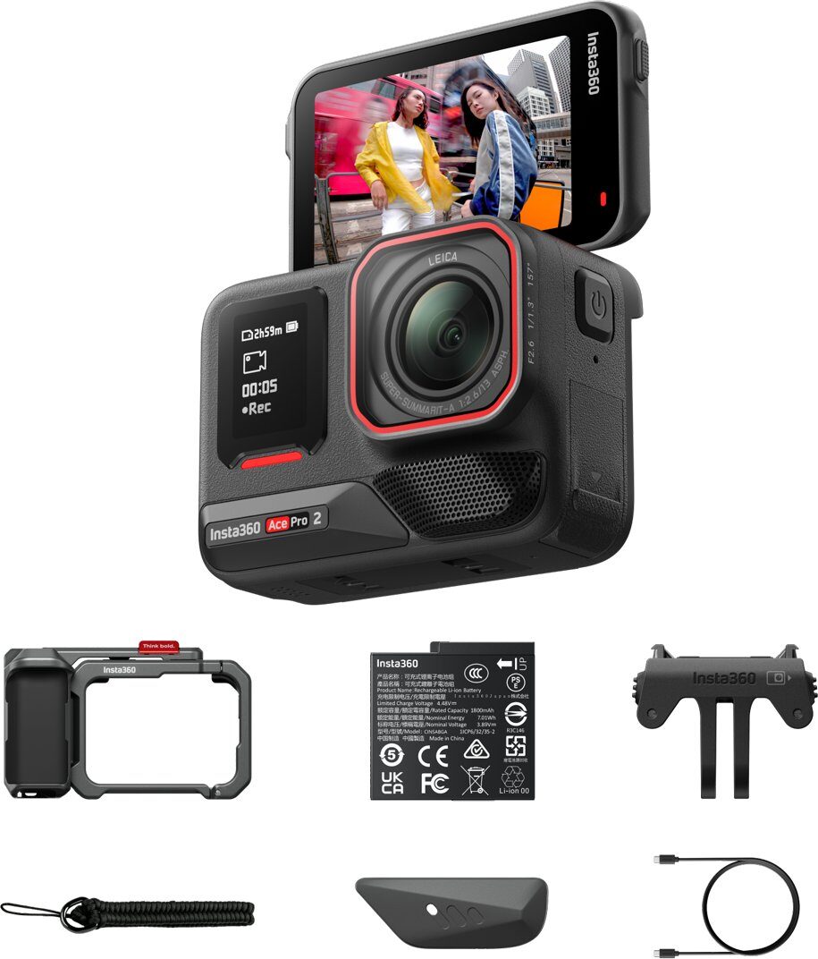 600016935_0_f Kamera Insta360 Ace Pro 2 Single Battery Xplorer Bundle czarna