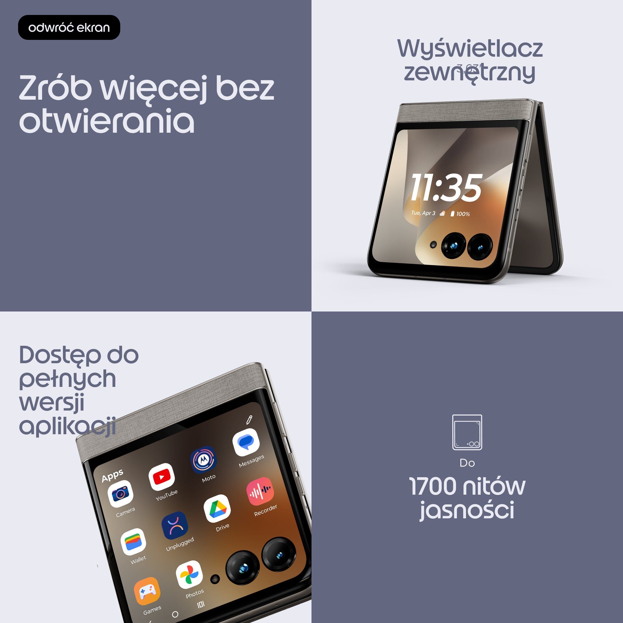 600049906_2_f Smartfon Motorola Razr 70 model - Smartfon Razr 70 PBB60003SE (840493609843)