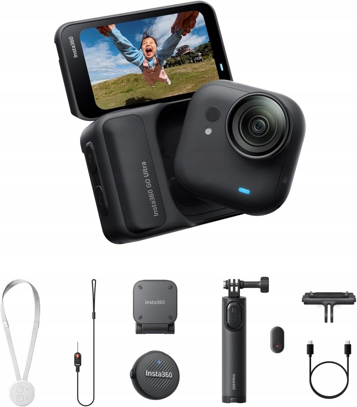 600065105_0_f Kamera Insta360 GO Ultra Vlogger Bundle czarna