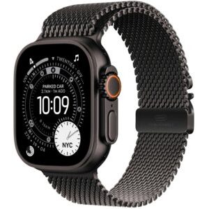600077313_0_f Smartwatch Apple Watch Ultra 3 GPS + Cellular 49mm Black Titanium / Titanium Milanese Loop S Czarny (MF1N4QC/A)