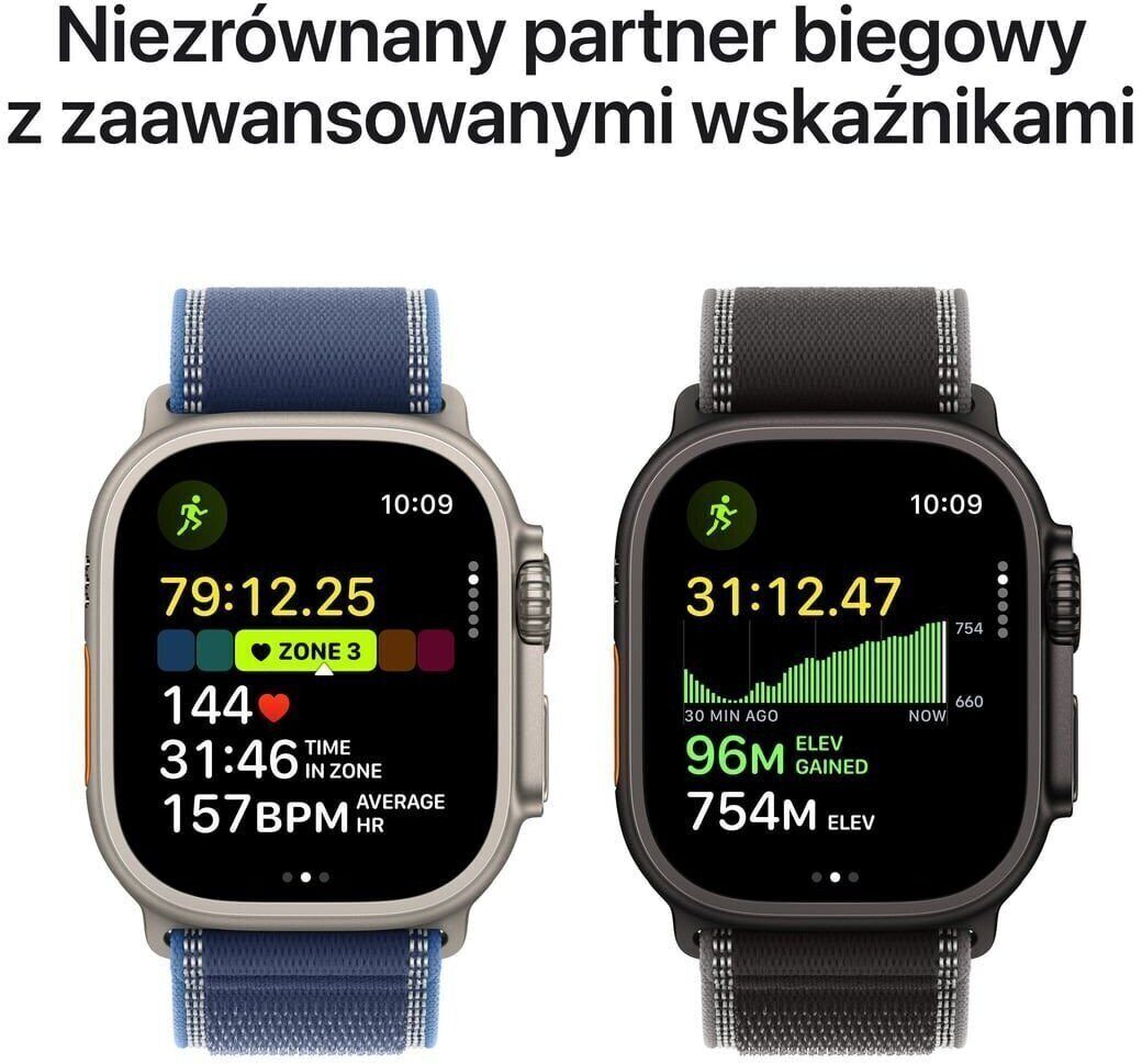 600077313_3_f Smartwatch Apple Watch Ultra 3 GPS + Cellular 49mm Black Titanium / Titanium Milanese Loop S Czarny (MF1N4QC/A)