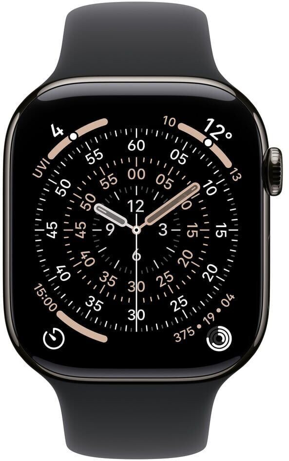 600137315_1_f Smartwatch Apple Watch 11 GPS + Cellular 46mm Slate Titanium Sport Band M/L Czarny (MFD24WF/A)