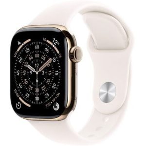 600137538_1_f Smartwatch Apple Watch 11 GPS + Cellular 46mm Gold Titanium Sport Band M/L Różowy (MFD64WF/A)