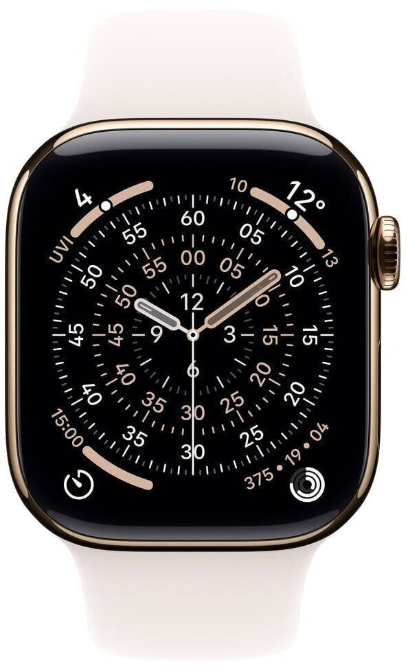 600137538_2_f Smartwatch Apple Watch 11 GPS + Cellular 46mm Gold Titanium Sport Band M/L Różowy (MFD64WF/A)