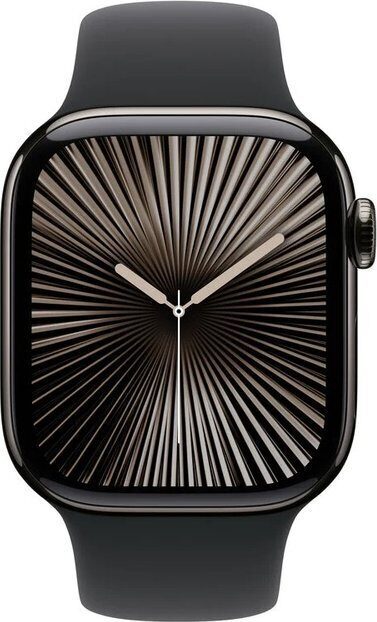 Smartwatch Apple Watch 10 GPS + Cellular 42mm Slate Titanium M/L Czarny (MWXH3QC/A)