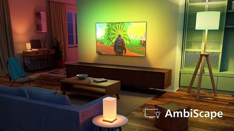 600147725_3_f Telewizor Philips QLED Ambilight 65 Smart TV Titan OS 4K UHD Black