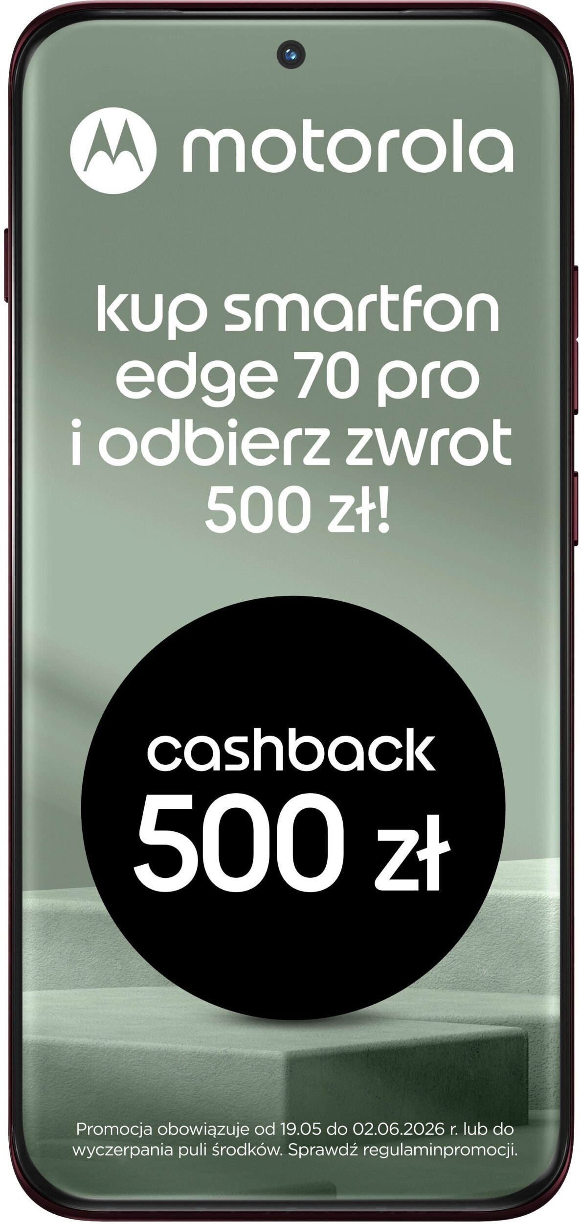 600149180_1_f Smartfon Motorola Edge 70 Pro 5G 8/256GB Czerwony (PBC20084SE)