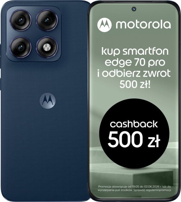 600149376_4_f Smartfon Motorola Edge 70 Pro 5G 12/512GB Granatowy (PBC20004PL)