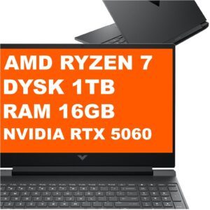Laptop HP Victus 15-fb3000ni 15,6" FHD Ryzen 7 AI 16GB 1TB RTX 5060 Win 11 (BP5Q3EA)