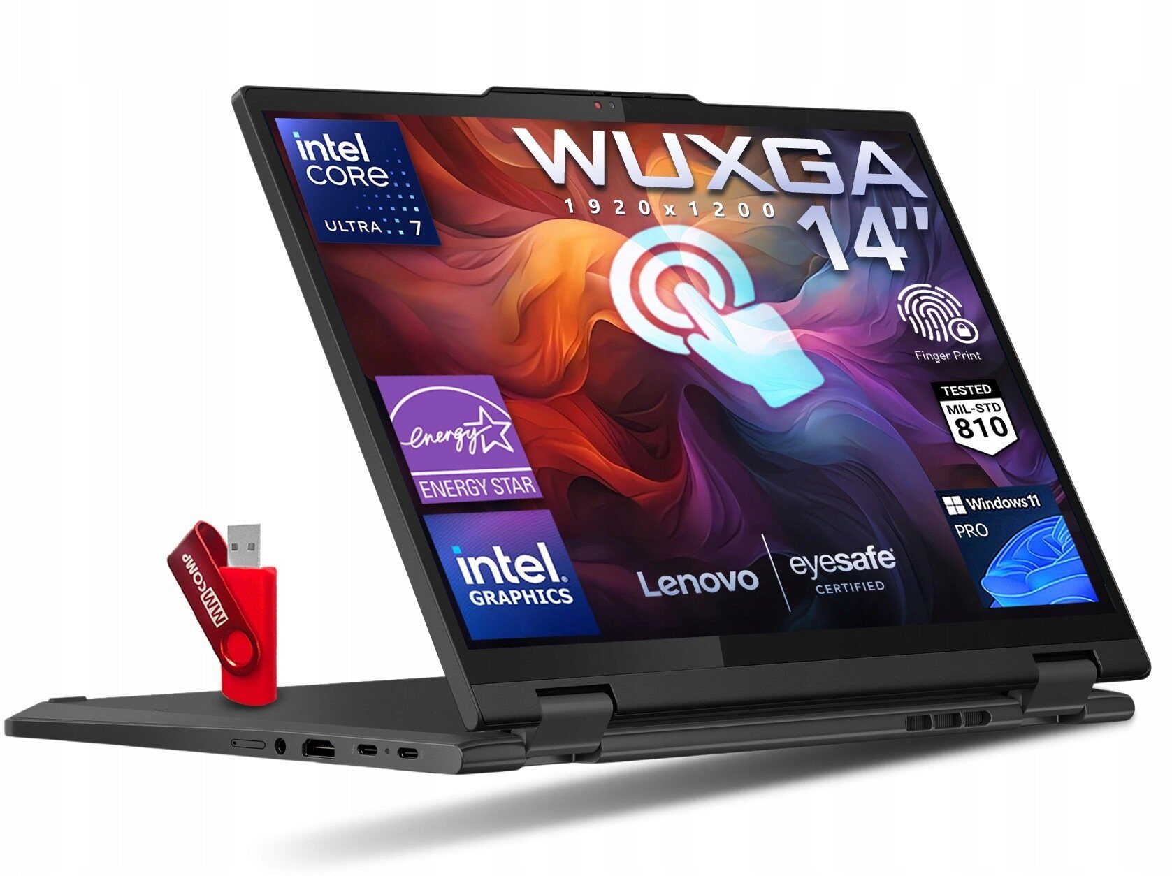 600277665_0_f Laptop Lenovo ThinkPad T14s 2w1 G1 U7 32GB 512GB SSD WUXGA IPS W11 Do pracy
