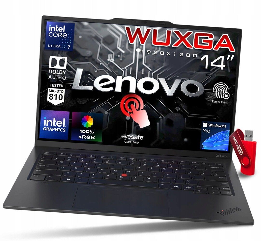 600277744_0_f Laptop Lenovo ThinkPad X1 Carbon G13 Ultra 7 64GB 1TB SSD WUXGA IPS Biurowy