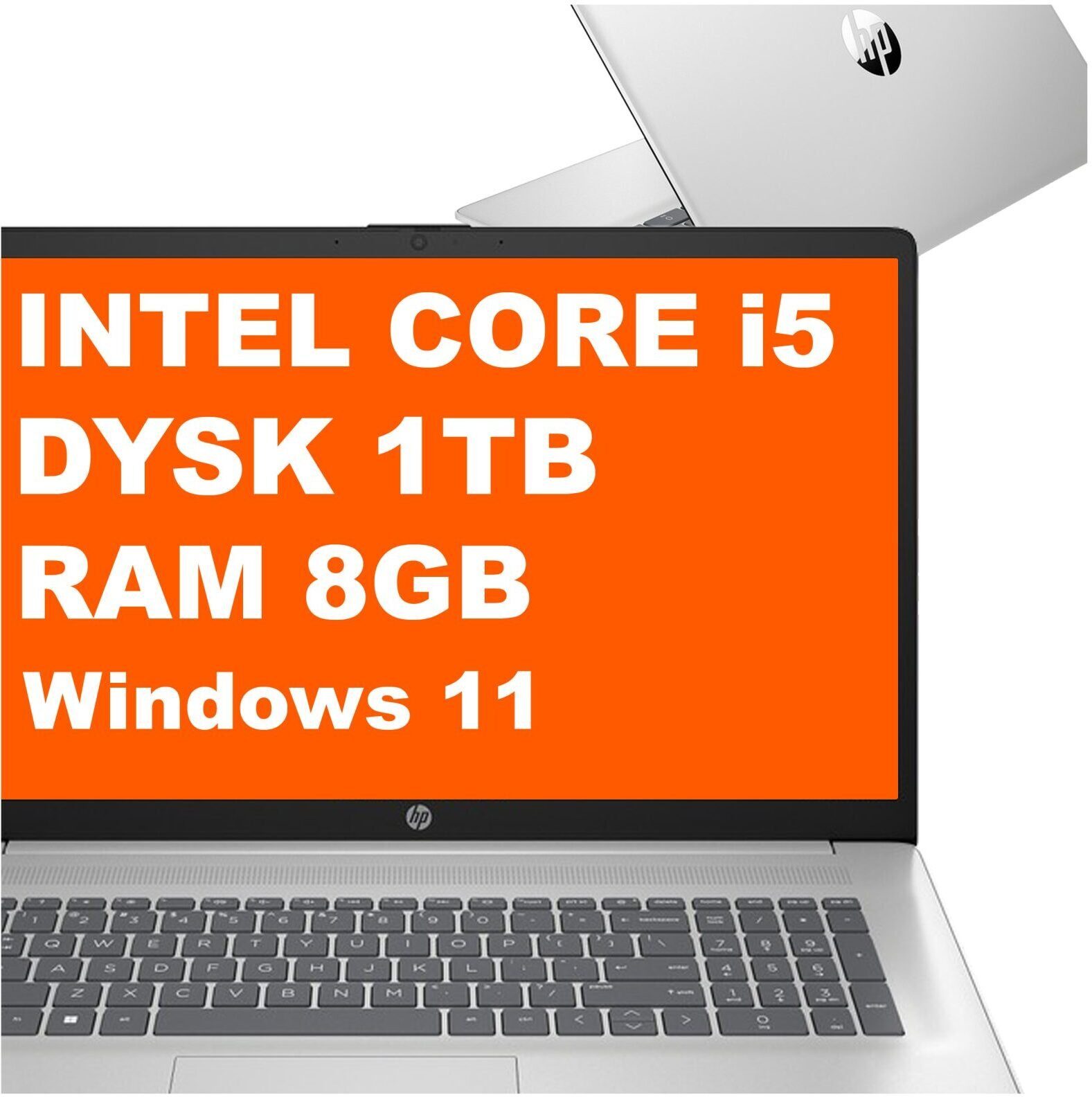 600302878_0_f Laptop HP 17-cn3077nr / B6RX2UA / Intel i5 / 8GB / 1TB / Intel Iris Xe / HD+ / Win 11 / Srebrny