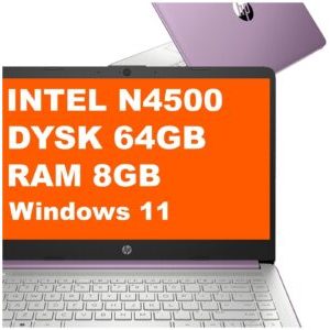 600302888_0_f Laptop HP 14-dq3240nr / B8SW2UA / Intel N4500 / 8GB / 64GB eMMC / Intel UHD / 14" HD Dotyk / Win 11 / Fioletowy