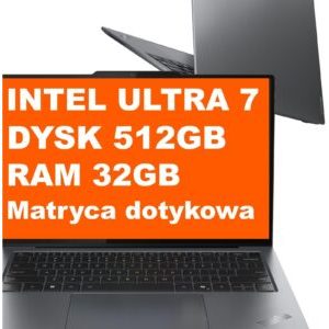 600302893_0_f Laptop Lenovo ThinkPad X9-14 G1 / 21QAX004US / Intel Ultra 7 / 32GB / 512GB / Intel ARC / 14" 2.8k OLED Dotyk / W11 Pro / Szary