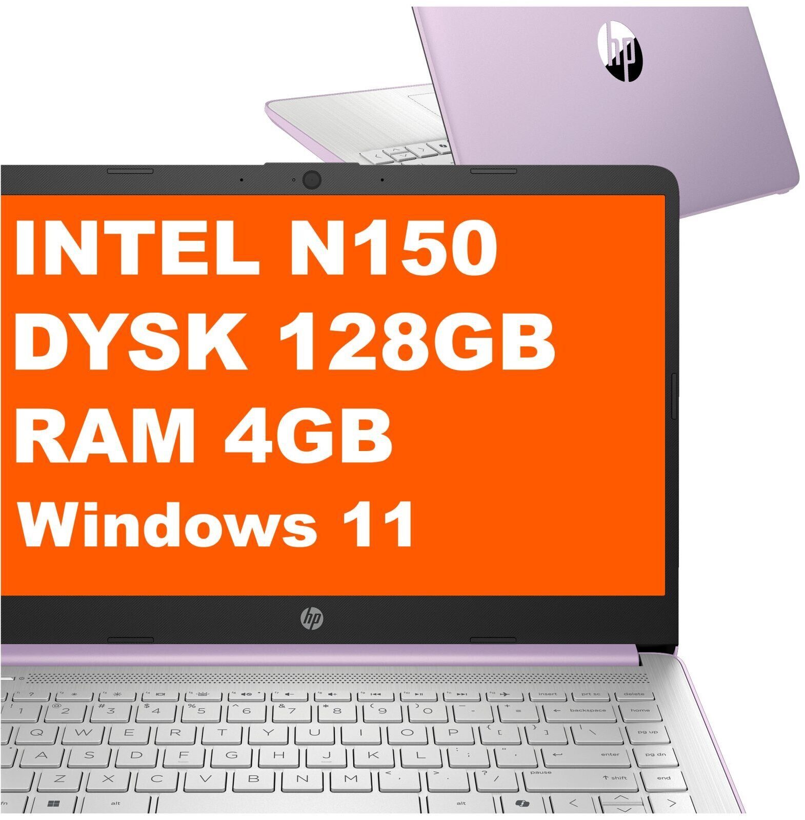 600302898_0_f Laptop HP 14-dq6104dx / D0SN8UA / Intel N150 / 4GB / 128GB UFS / Intel Graphics / 14" HD / Win 11 / Fioletowy