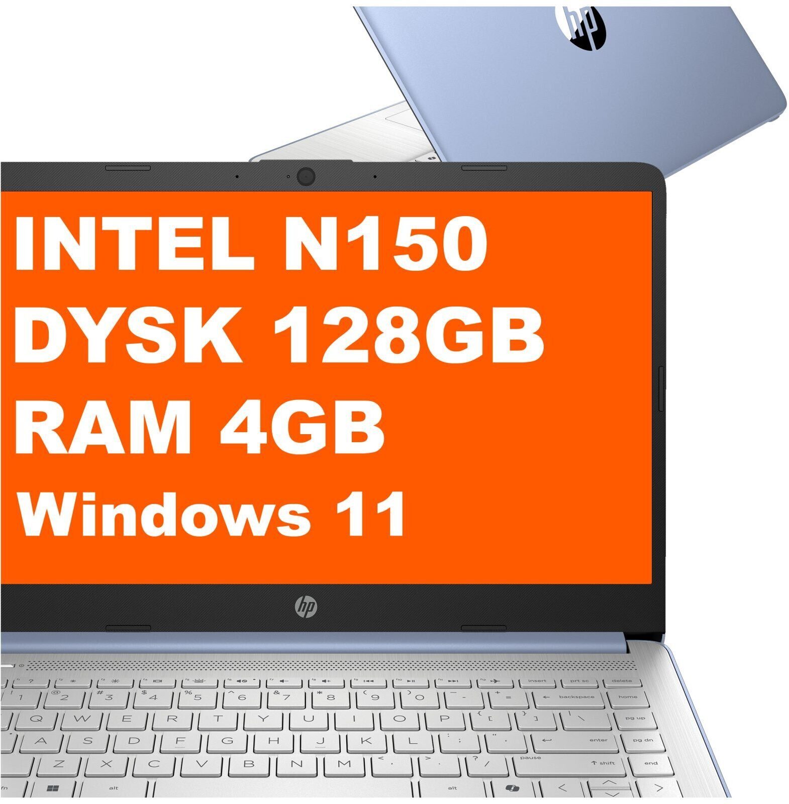 600302907_0_f Laptop HP 14-dq6102dx / D0SN6UA / Intel N150 / 4GB / 128GB UFS / Intel Graphics / 14" HD / Win 11 / Niebieski