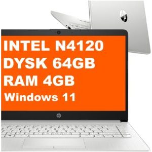 600302909_0_f Laptop HP 14-cf2733wm / A2BZ1UA / Intel N4120 / 4GB / 64GB eMMC / Intel UHD 600 / 14" HD / Win 11 / Srebrny