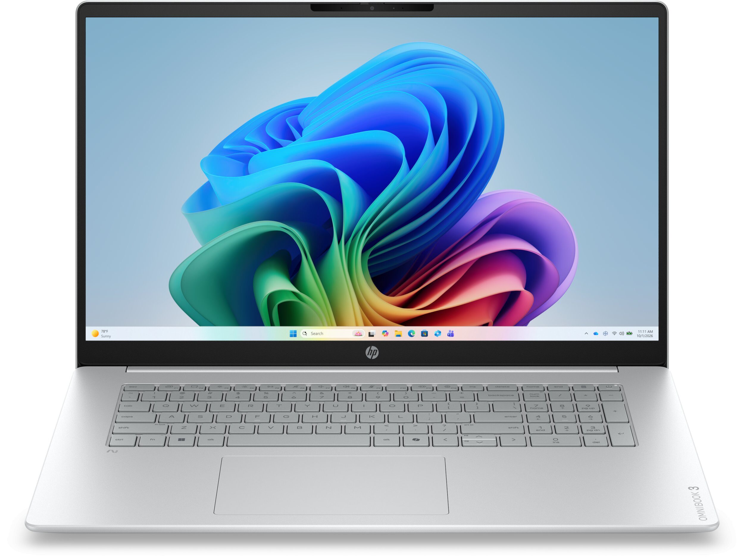 600306006_0_f Laptop HP OmniBook 3 Laptop Next Gen AI 17-dm0002nwx Copilot+ PC AMD Ryzen AI 7 445 43,9 cm (17.3") Full HD 16 GB DDR5-SDRAM 512 GB SSD Wi-Fi 7 (802.11be) Windows 11 Home Szary, Srebrny (D9MA2EA)