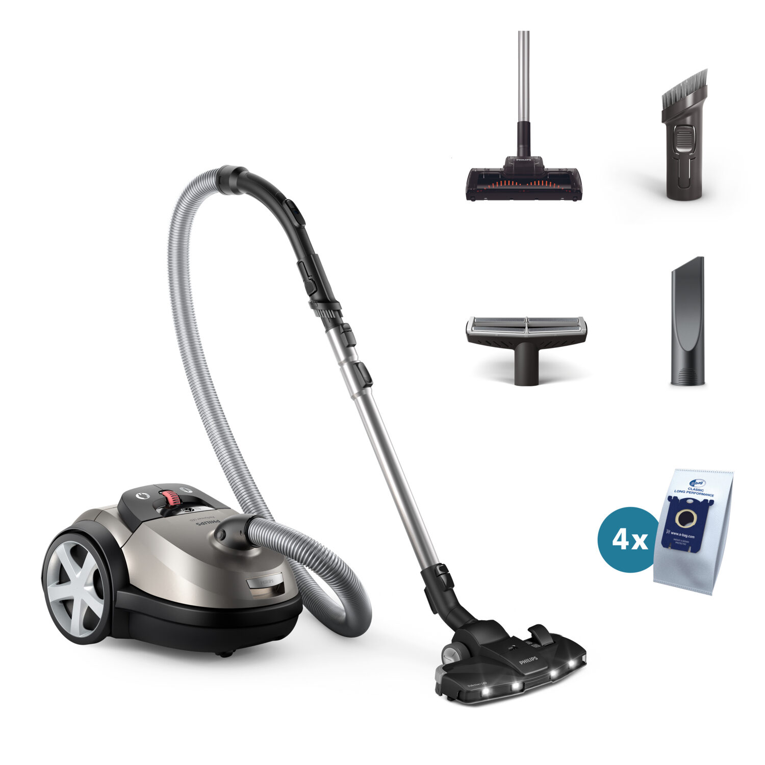 Mocny silnik 900 W – Doskonała moc ssania
