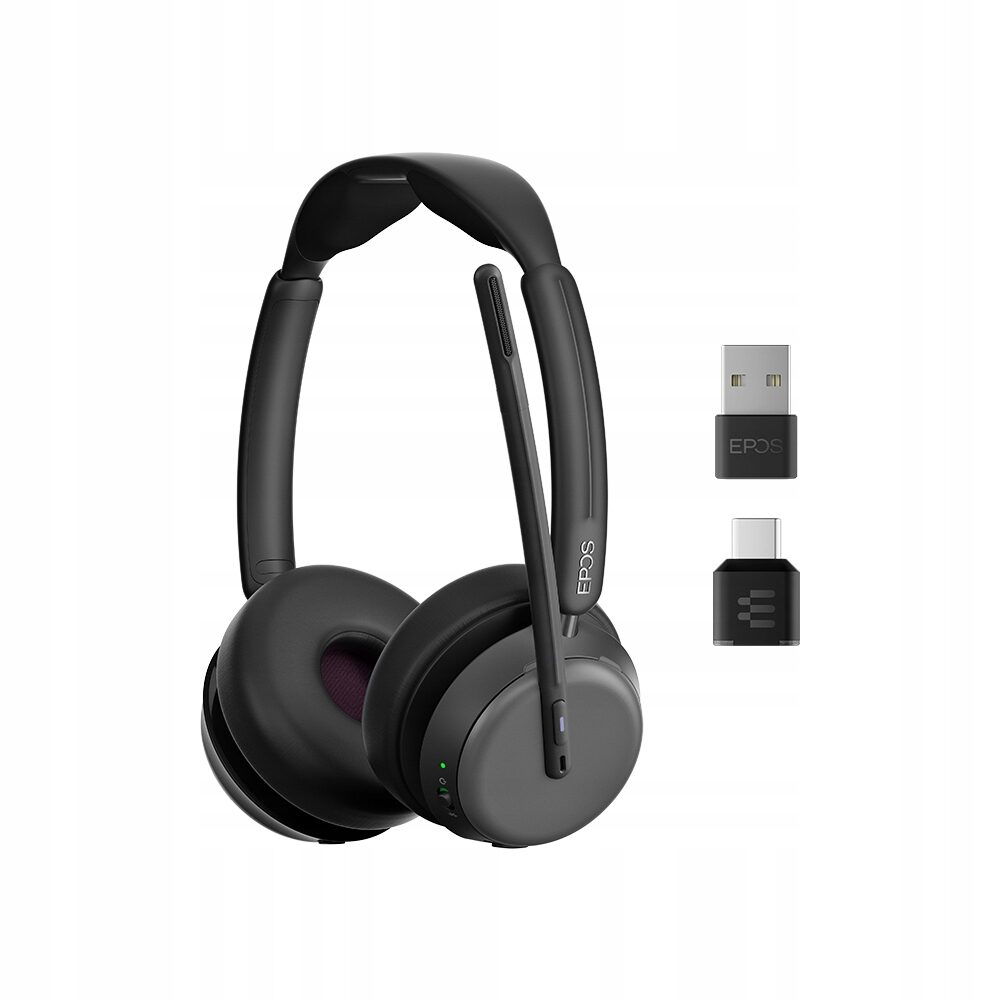 EPOS IMPACT 1000 MS UC ANC WL USB-C+A – Bezprzewodowy zestaw słuchawkowy do biura