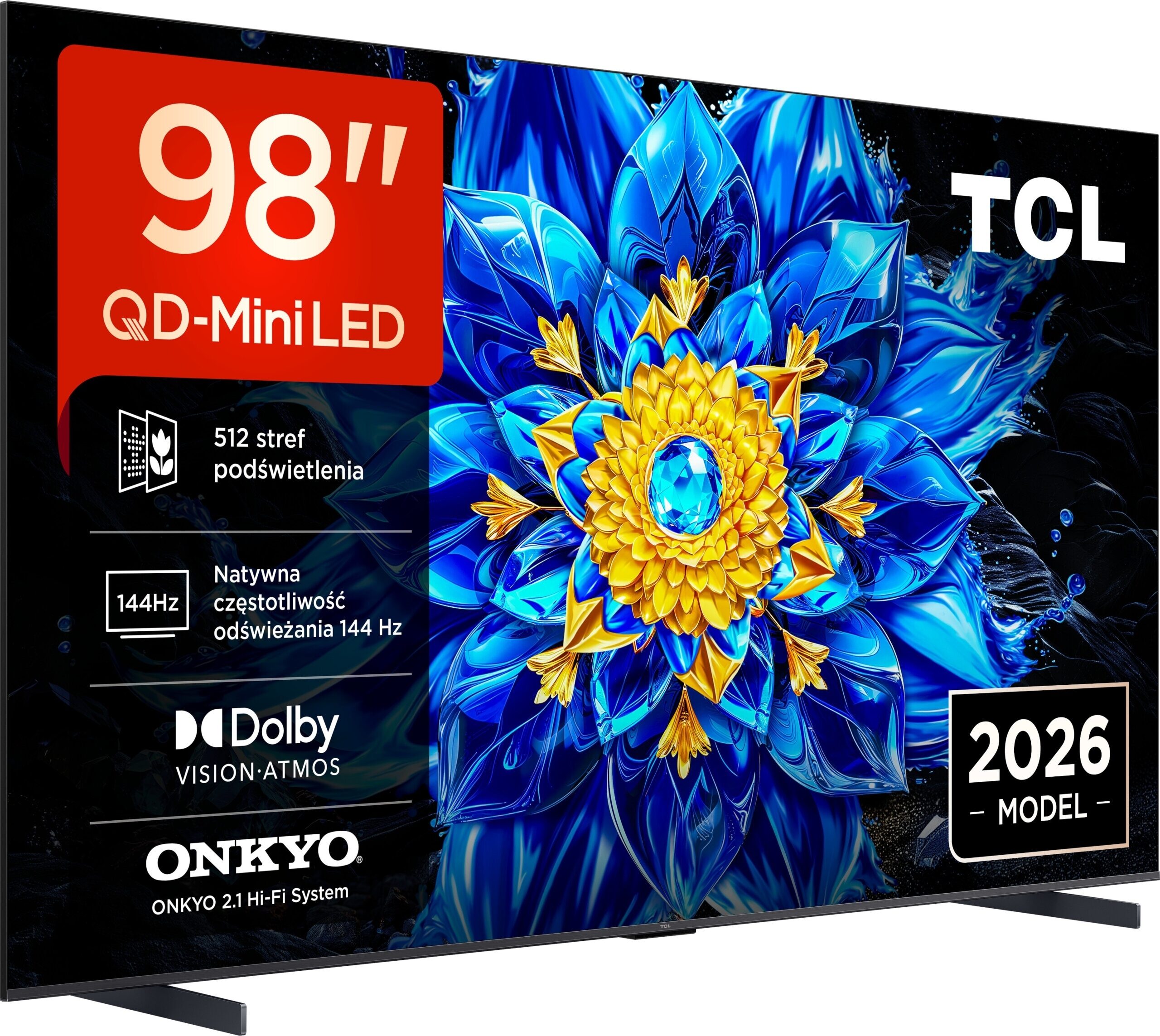 Telewizor TCL 98P8L – Odkryj nową jakość obrazu w 98 calach