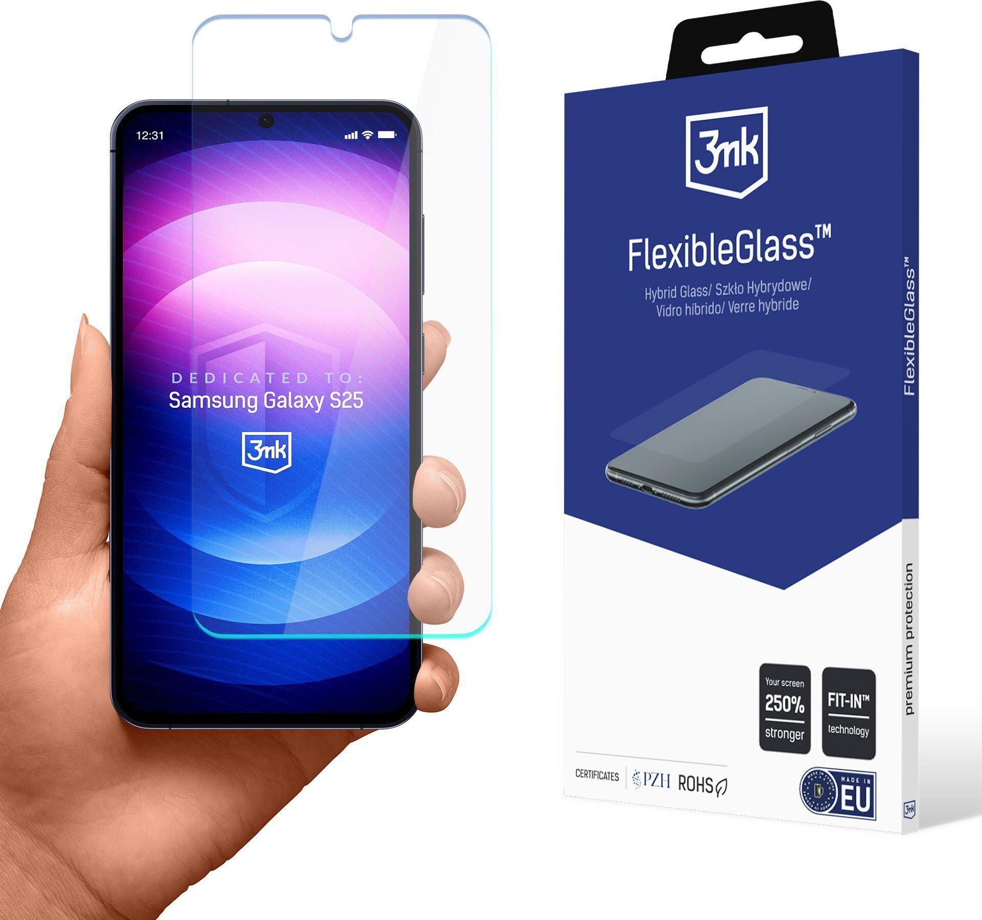 9837200_8_f Smartfon Samsung Galaxy S25 5G 12/128GB Niebieski (SM-S931BLB) + FlexibleGlass