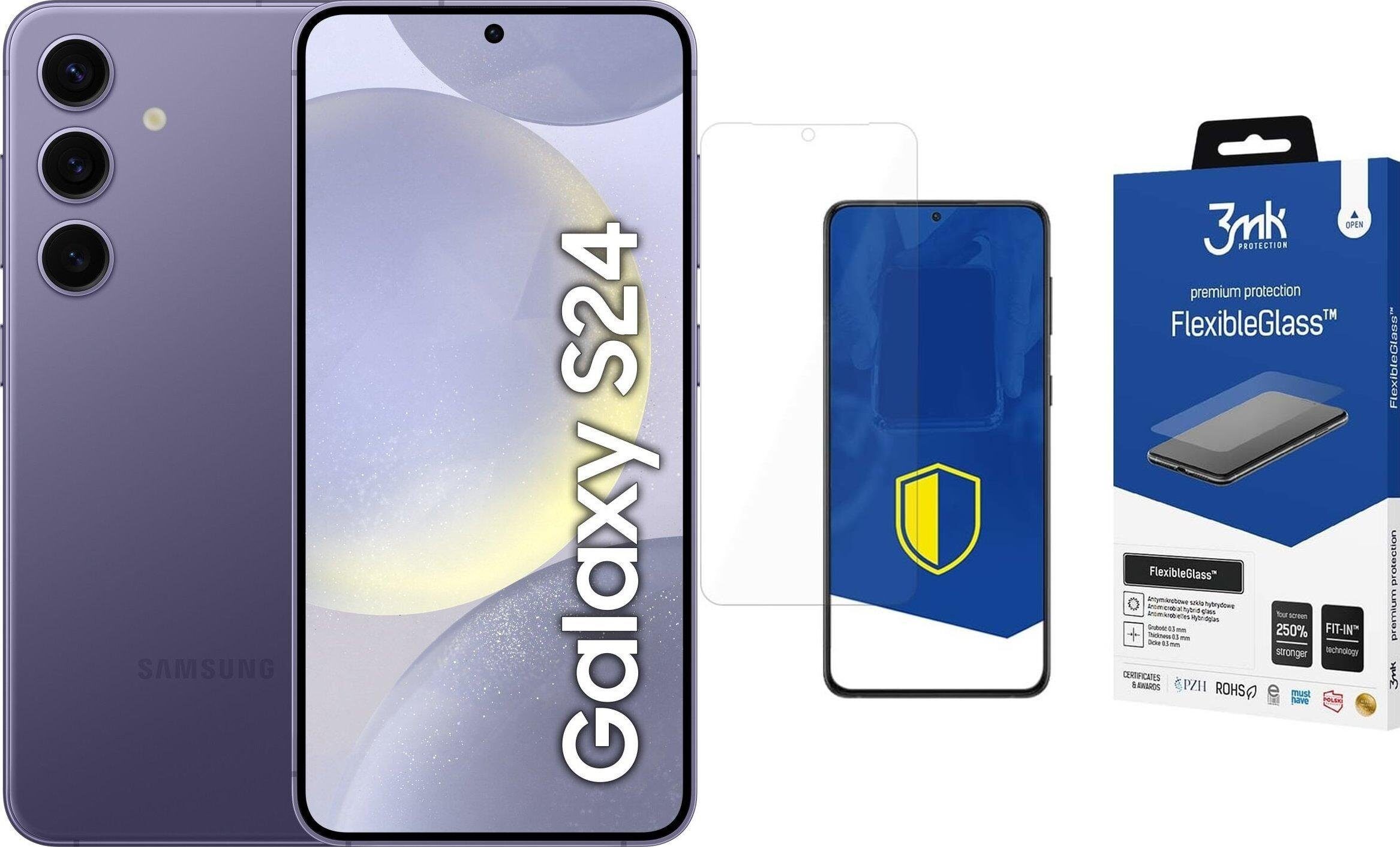 9837264_0_f Smartfon Samsung Galaxy S24 5G 8/256GB Fioletowy (SM-S921BZV) + FlexibleGlass