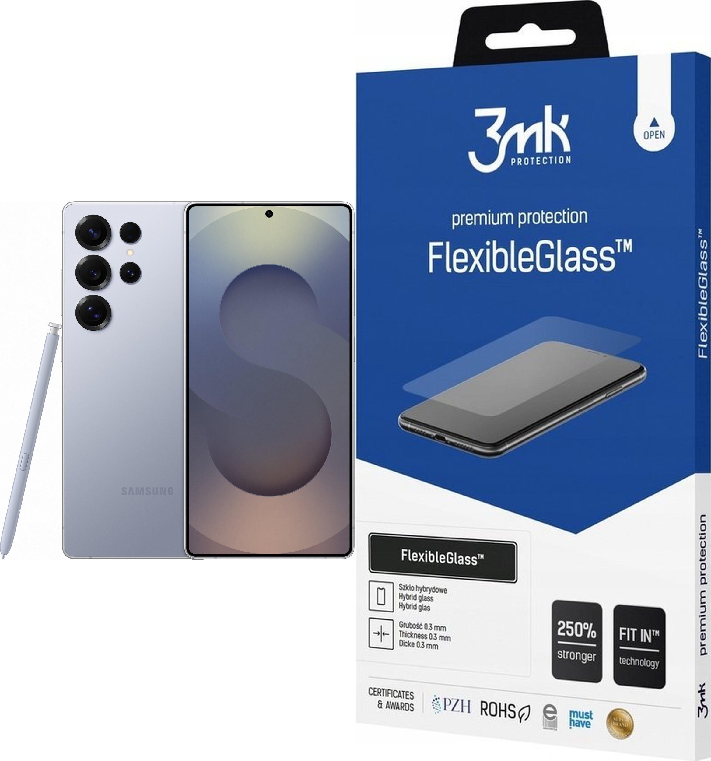 Smartfon Samsung Galaxy S25 Ultra 5G 12/256GB Niebieski (SM-S938BZB) + FlexibleGlass