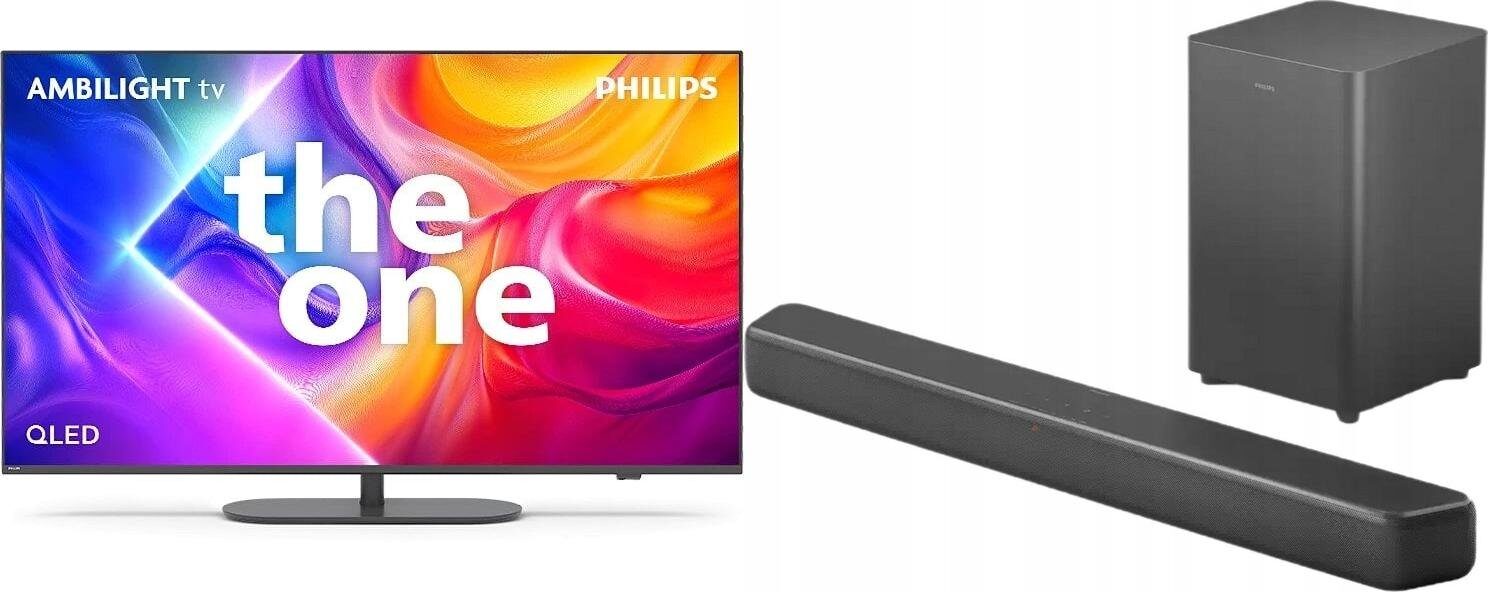 9837414_0_f Telewizor Philips 43PUS9010/12 QLED 43'' 4K Ultra HD Titan OS Ambilight + Soundbar Philips TAB5309/10