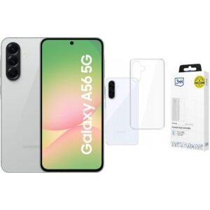 Smartfon Samsung Galaxy A56 5G 8/256GB Szary (SM-A566BZACEUE) + Etui Clear Case