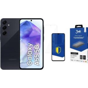 Smartfon Samsung Galaxy A55 5G 8/128GB Black Enterprise Edition (SM-A556BZK) + FlexibleGlass