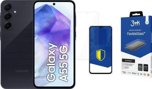 9837768_0_f Smartfon Samsung Galaxy A55 5G 8/128GB Black Enterprise Edition (SM-A556BZK) + FlexibleGlass