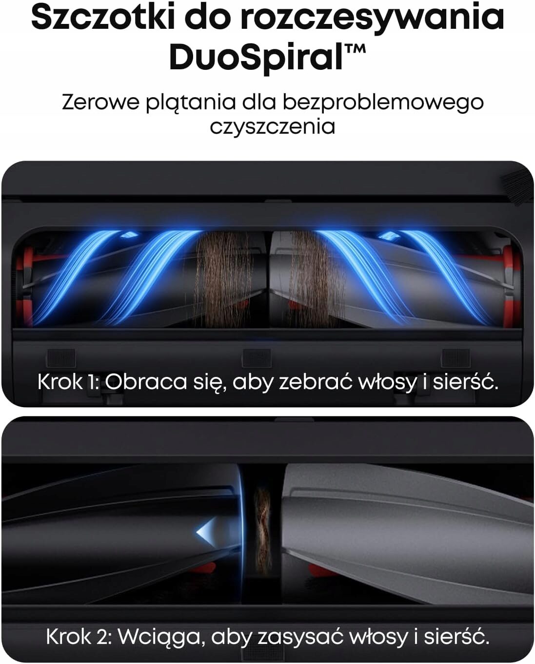 Innowacyjne szczotki DuoSpiral™ – Bezproblemowe czyszczenie