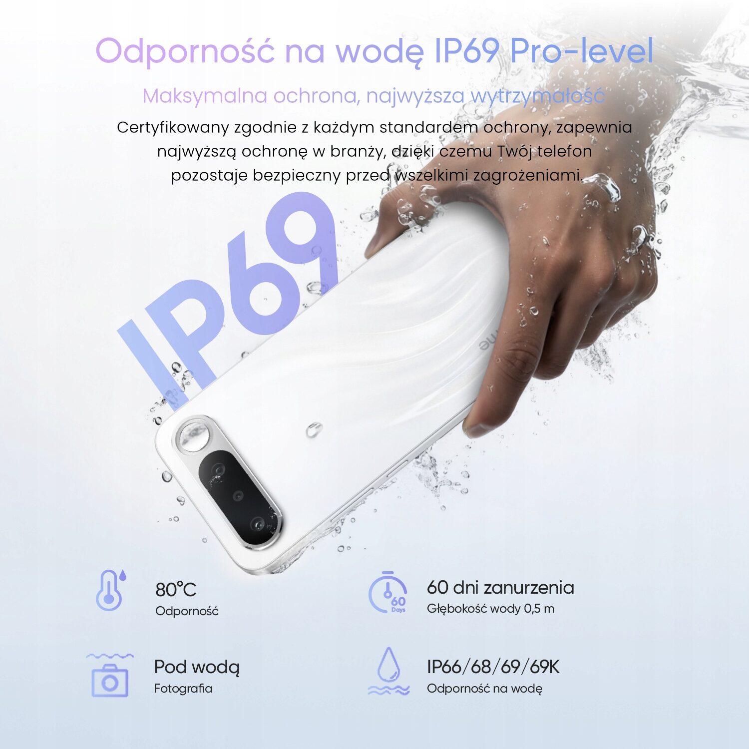 Wyświetlacz AMOLED 6,57' z wysoką rozdzielczością