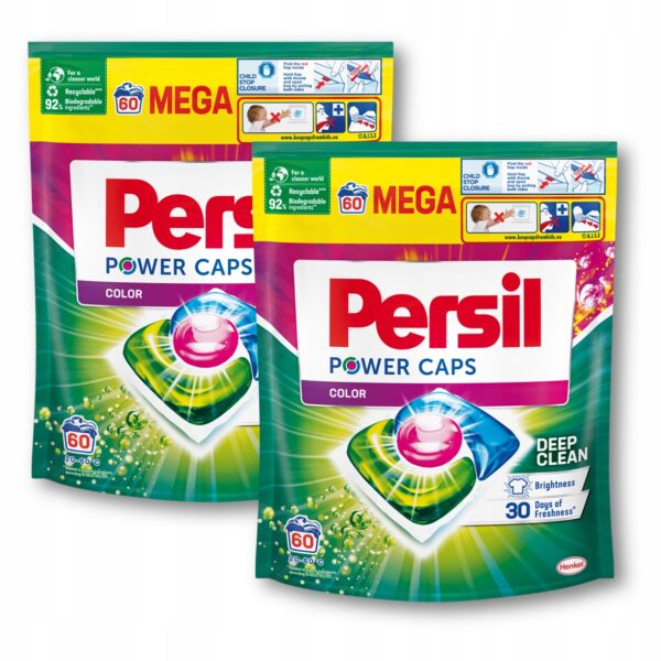 Persil-Power-Caps-Color-kapsulki-do-prania-koloru-2x60szt Persil Power Caps Color kapsułki do prania koloru 2x60szt.