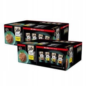 ZESTAW-2x-SHEBA-DELICACY-SASZETKI-DLA-KOTA-DROBIOWE-SMAKI-GALARETKA-80X85G ZESTAW SHEBA DELICACY SASZETKI DLA KOTA DROBIOWE SMAKI, GALARETKA 160X85G