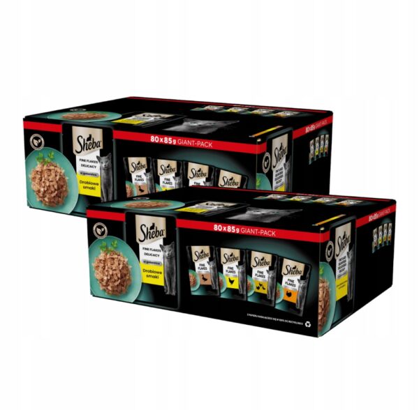 ZESTAW-2x-SHEBA-DELICACY-SASZETKI-DLA-KOTA-DROBIOWE-SMAKI-GALARETKA-80X85G ZESTAW SHEBA DELICACY SASZETKI DLA KOTA DROBIOWE SMAKI, GALARETKA 160X85G