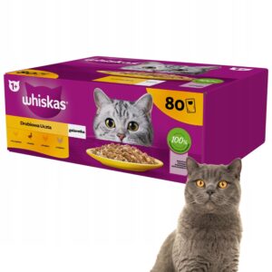 WHISKAS MOKRA KARMA DLA KOTA MIX SMAKÓW W GALARETCE 160X85 G